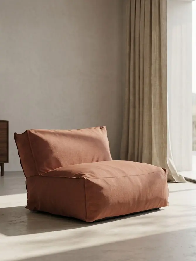 Fotel ogrodowy BAGSY ceglasty 95x95x80 cm