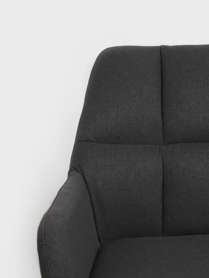 Fotel SEENSA obrotowy szary 58x67x81-89 cm