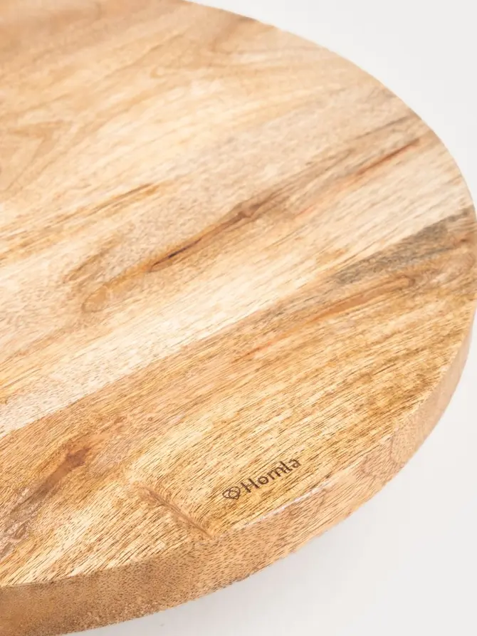 Patera SJAL MANGO drewniana na nóżce 33 cm