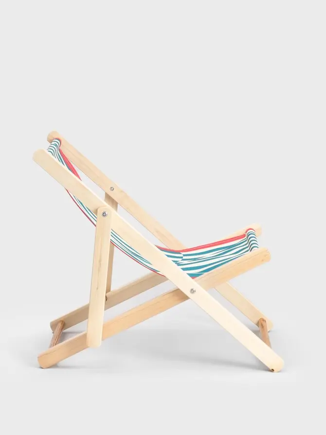 Leżak COLOR SPECTRUM drewniany mini naturalny 42x58,5x52,5