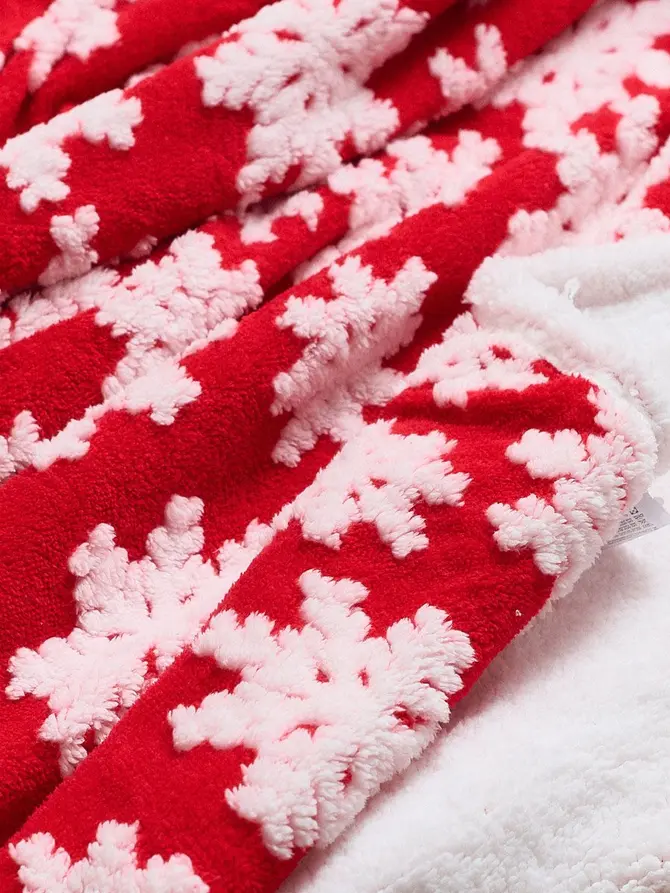 Koc MITTENS w gwiazdy czerwony 150x200 cm