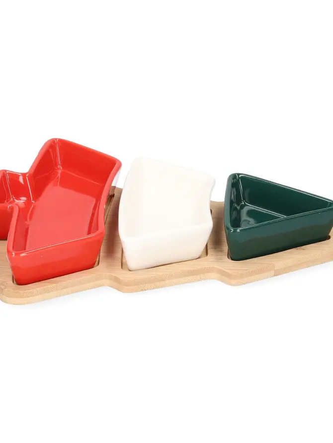 Deska TROEL do serwowania w kształcie choinki, 3 szt. 27,5x20,5 cm