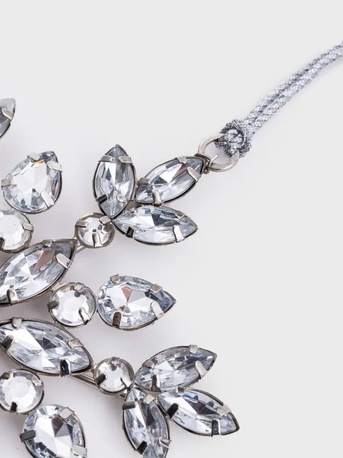 Zawieszka DIAMOS śnieżynka z gwiazdką w środku 11 cm