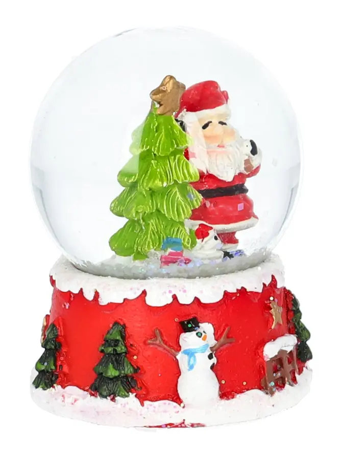 Kula śnieżna RONIE z Mikołajem i choinką 5x6 cm