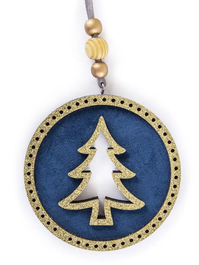 Zawieszki granatowe, 2 szt. BLUEMOON 8 cm XM20 984277