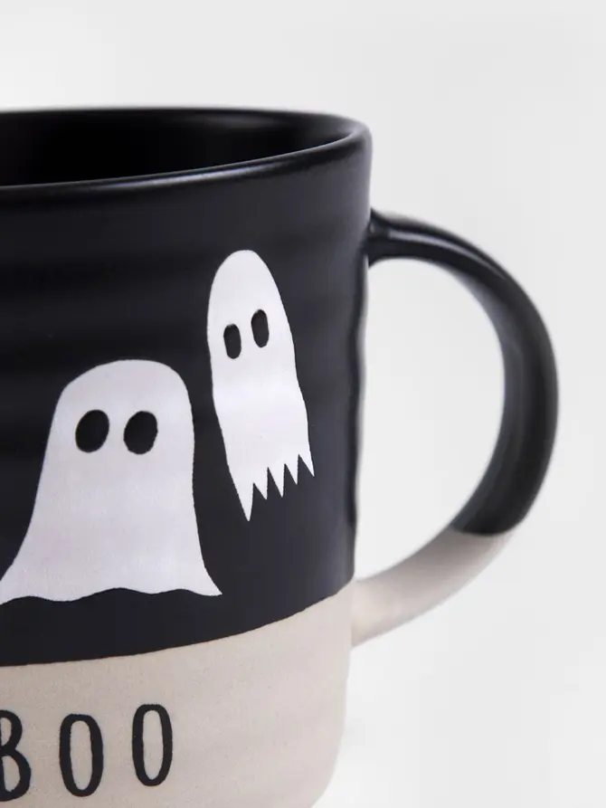 Kubek GHOST TOWN BOO z duchami czarny 0,59 l
