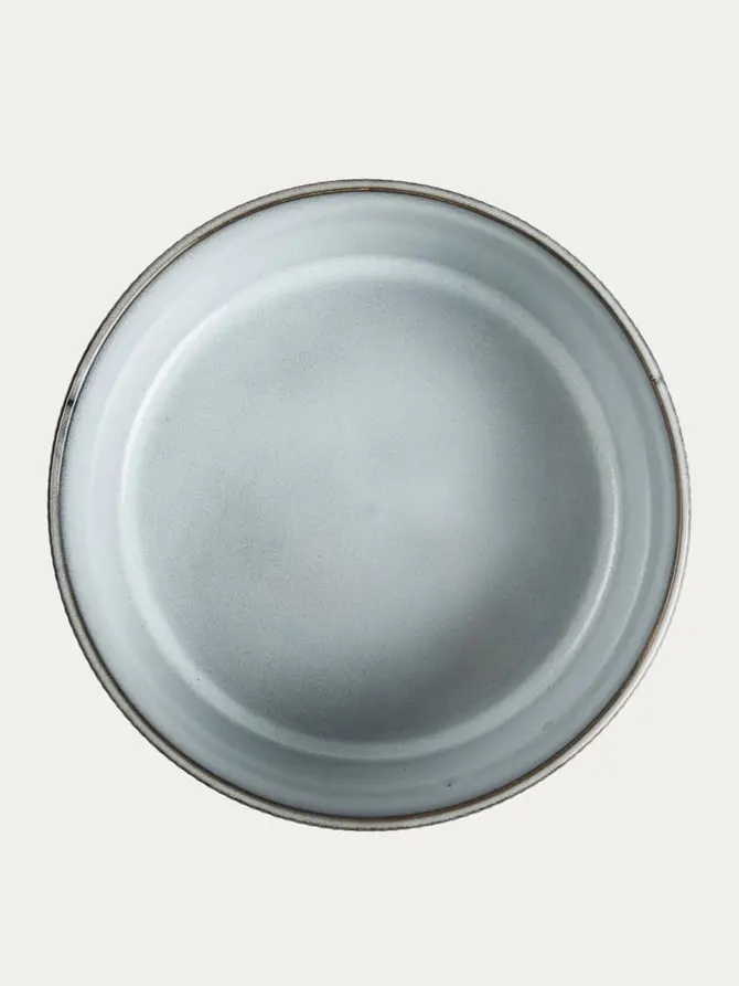 Miska SANOS prążkowana szara 21 cm