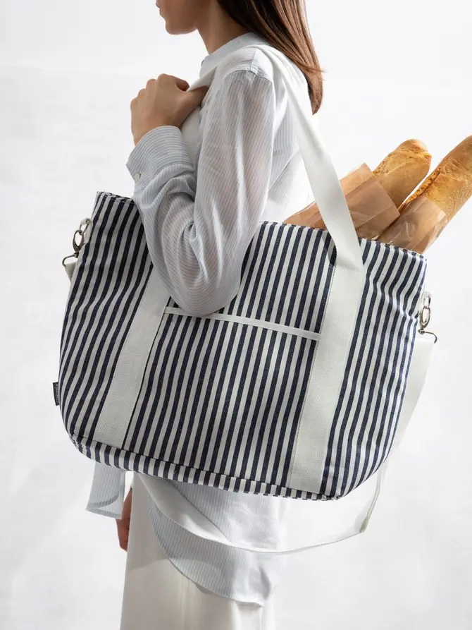 Torba termiczna MODERN HAMPTONS typu shopper 35x14.5x36cm