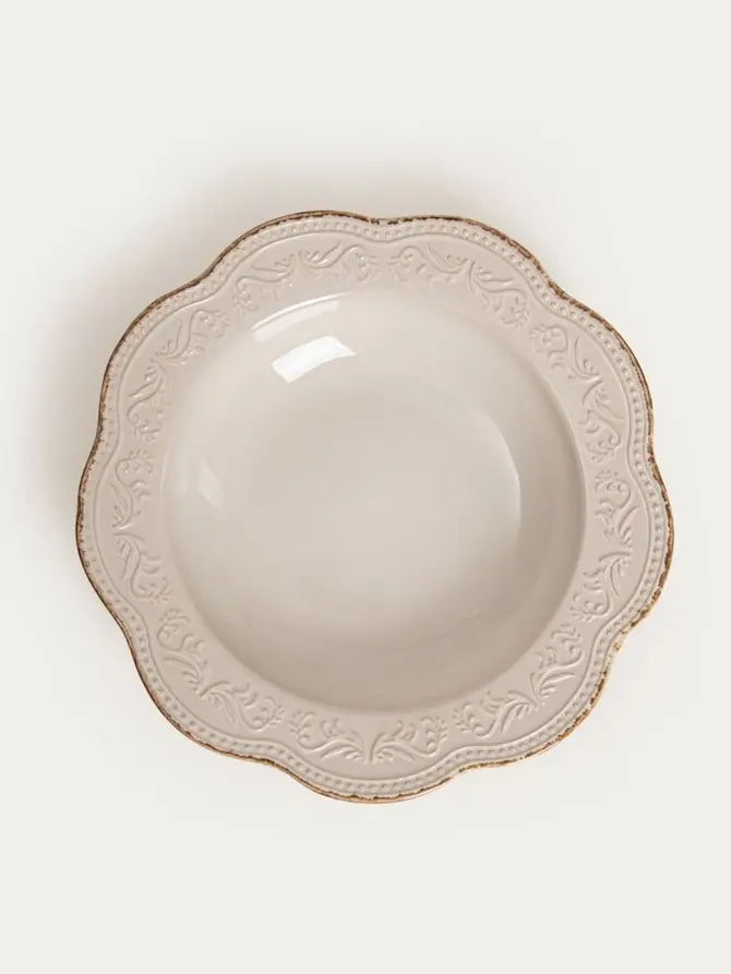 Talerz SALTIS głęboki kremowy 22 cm