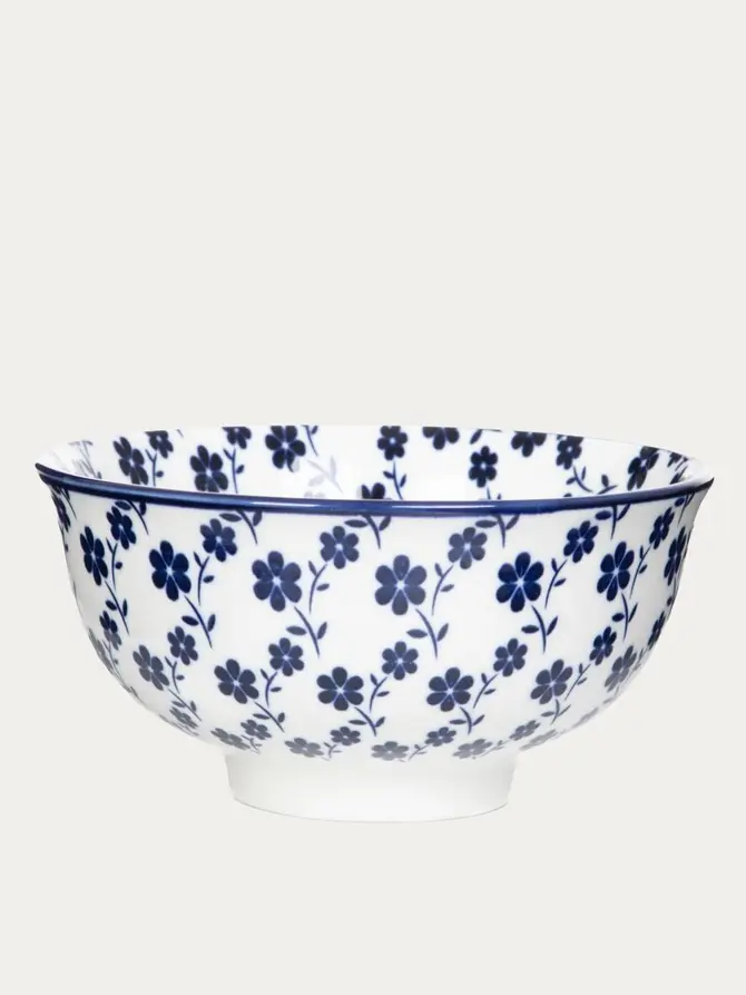 Miska NAVIA granatowa w kwiatuszki 12 cm