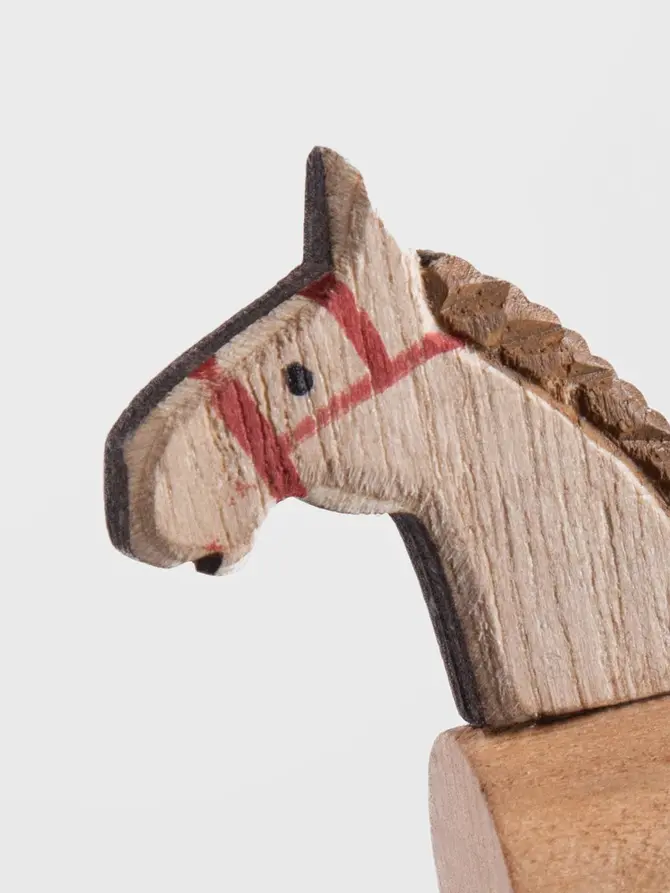 Zawieszka PINO konik drewniany 7x2,5x9 cm