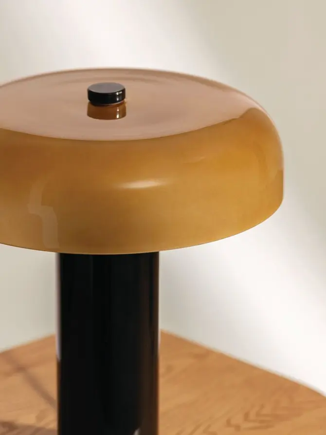 Lampa JODY bursztynowa 33x37 cm