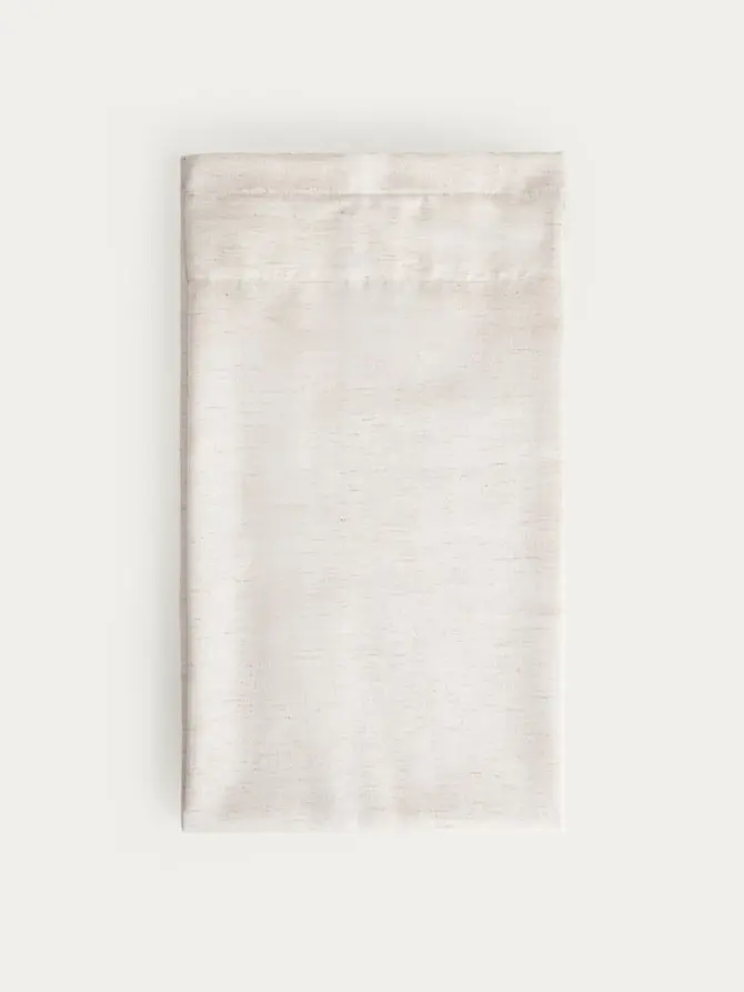 Zasłona ALMIRA beżowa z materiału z efektem lnu 140x250 cm