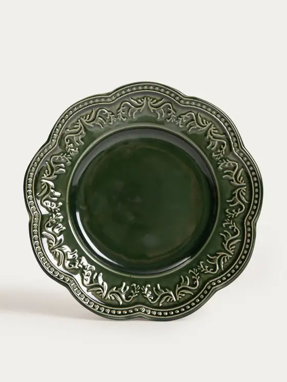 Talerz SALTIS obiadowy zielony 27 cm