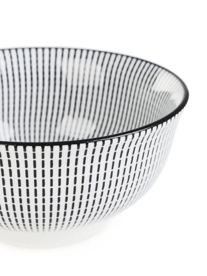 Miska NAVIA porcelanowa czarna 12 cm
