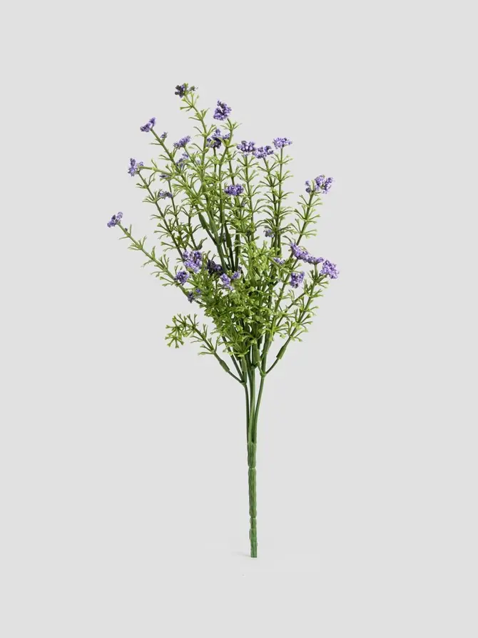 Gałązka sztuczna FERNA paproć z kwiatami 33 cm