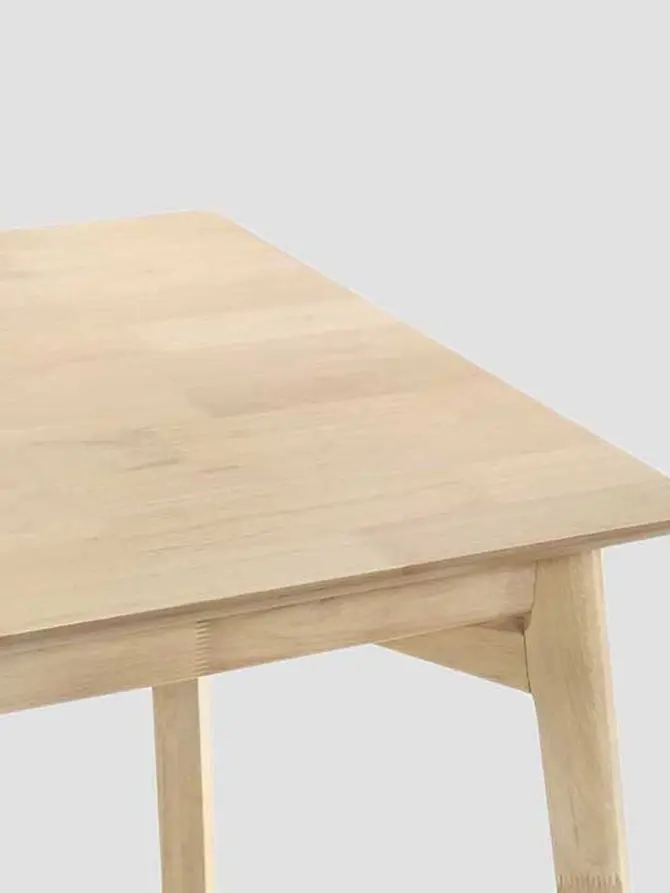 Stół MALO z drewna kauczukowego naturalny 140x75x76 cm
