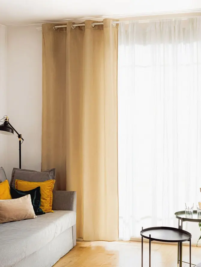 Zasłona PATTY welwetowa beżowa 140x250 cm