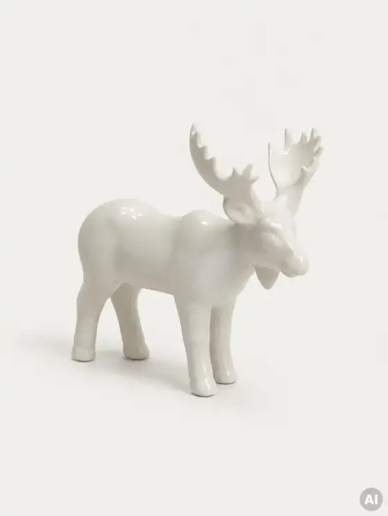 Dekoracja stojąca KANIA łoś ceramiczny 18,5x10x16 cm
