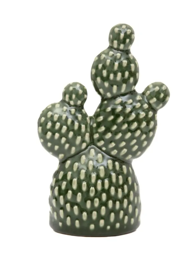 Dekoracja stojąca CACTUS kaktus ceramiczny 9x5x15 cm