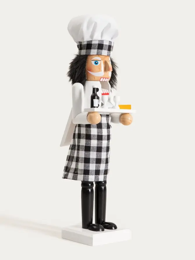 Figurka NUTCRACKER dziadek do orzechów z winem 38 cm