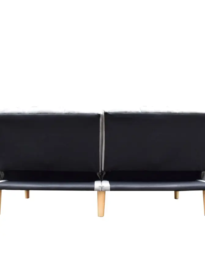 Sofa SONUS 3-osobowa, z funkcją spania, welurowa szara 195x91x83 cm