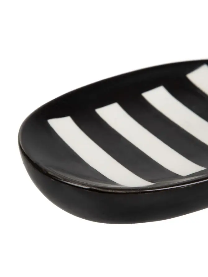 Mydelniczka ZENA w paski 13x8,8x3 cm