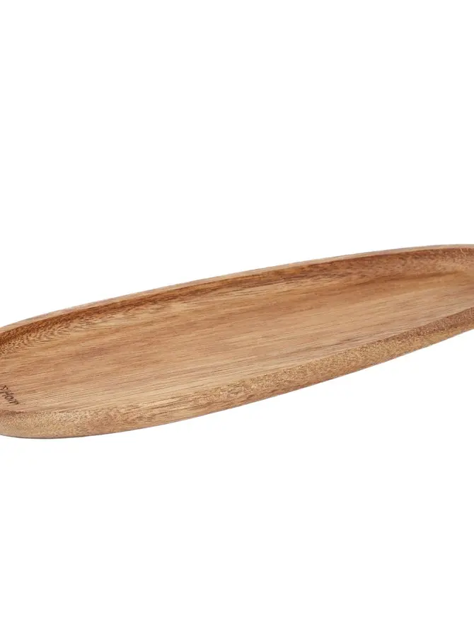 Taca MOOKA akacjowa podłużna 28x10 CM