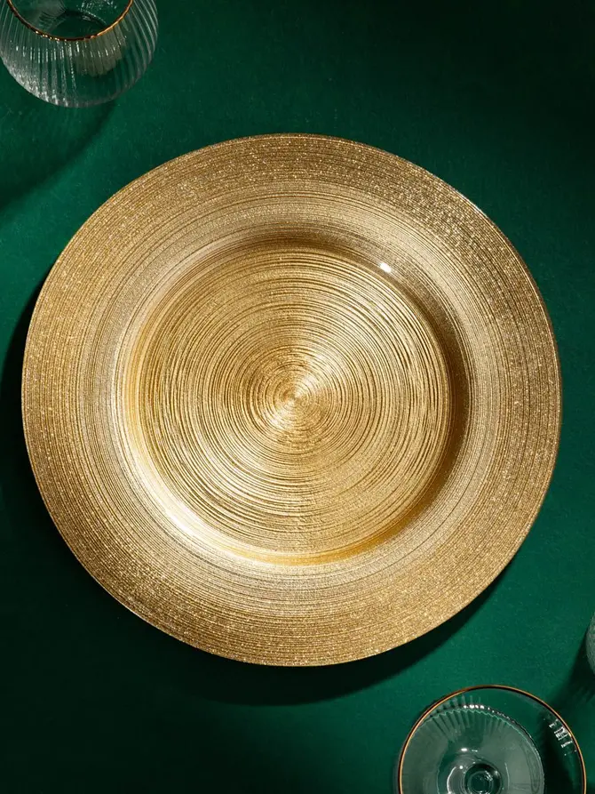 Półmisek BLITS złoty okrągły 32 cm