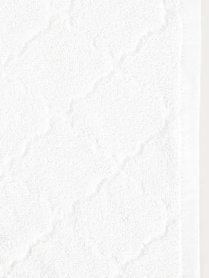 Ręcznik SAMINE Ecru z marokańską koniczyną 50x90 cm