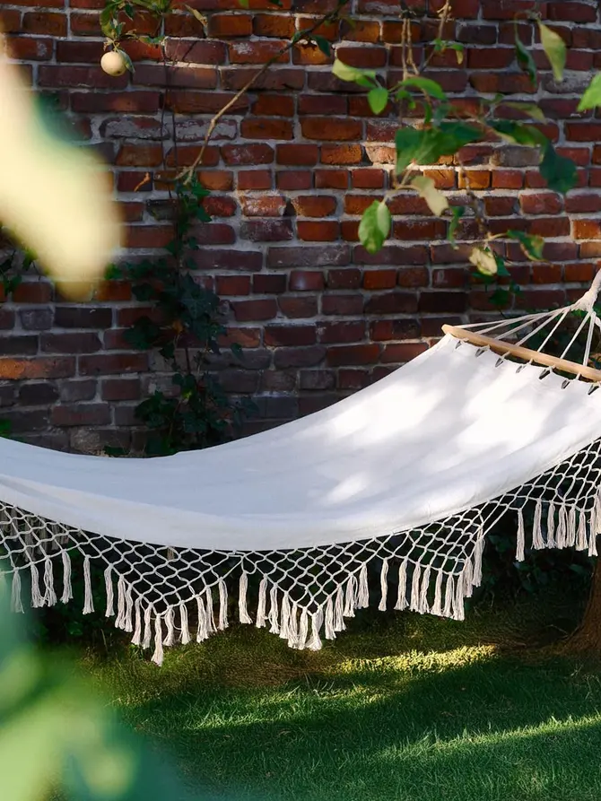 Hamak WOBBLE boho ecru 100x200 cm