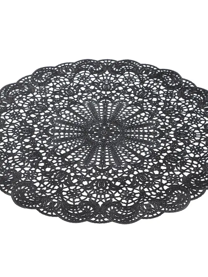 Podkładka do jadalni LACENA czarna 38 cm