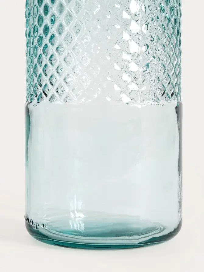 Wazon MIKKA transparentny ze szkła z recyklingu 45 cm