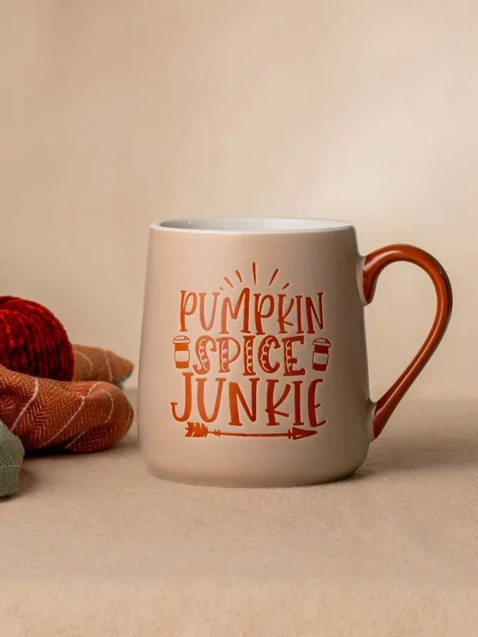 Kubek FALLINO Pumpkin spice junkie kremowy 0,6 l