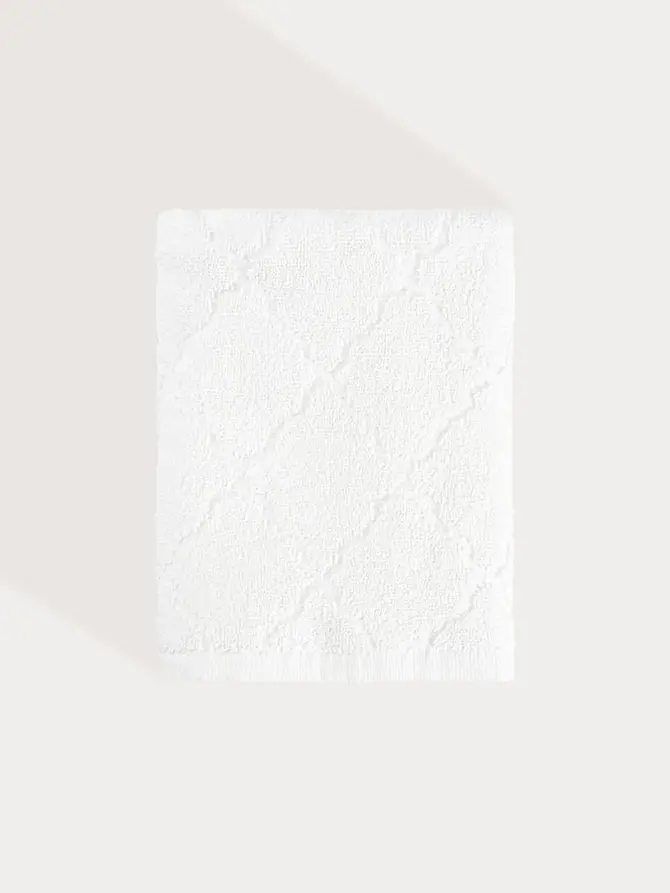 Ręcznik SAMINE Ecru z marokańską koniczyną 50x90 cm