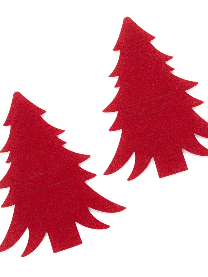 Etui LORRE na sztućce czerwone 2 szt. 23 cm