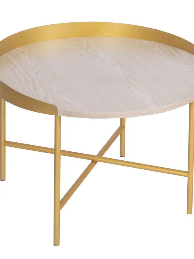 Stolik kawowy BREVE złoty 60x60x40 cm