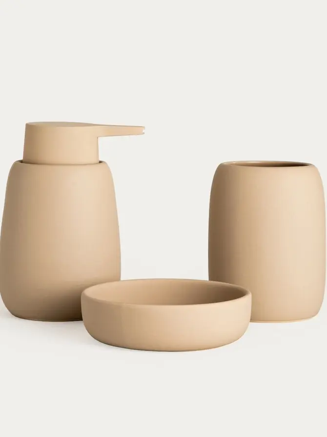 Dozownik ALMERI ceramiczny beżowy 8,7x13,8 cm