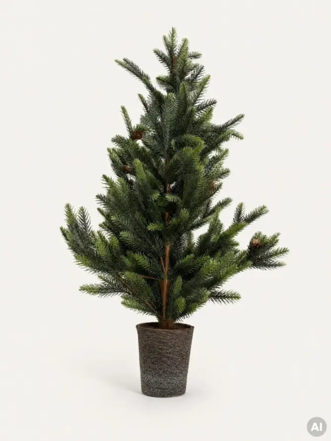 Choinka HONNA z szyszkami 90 cm