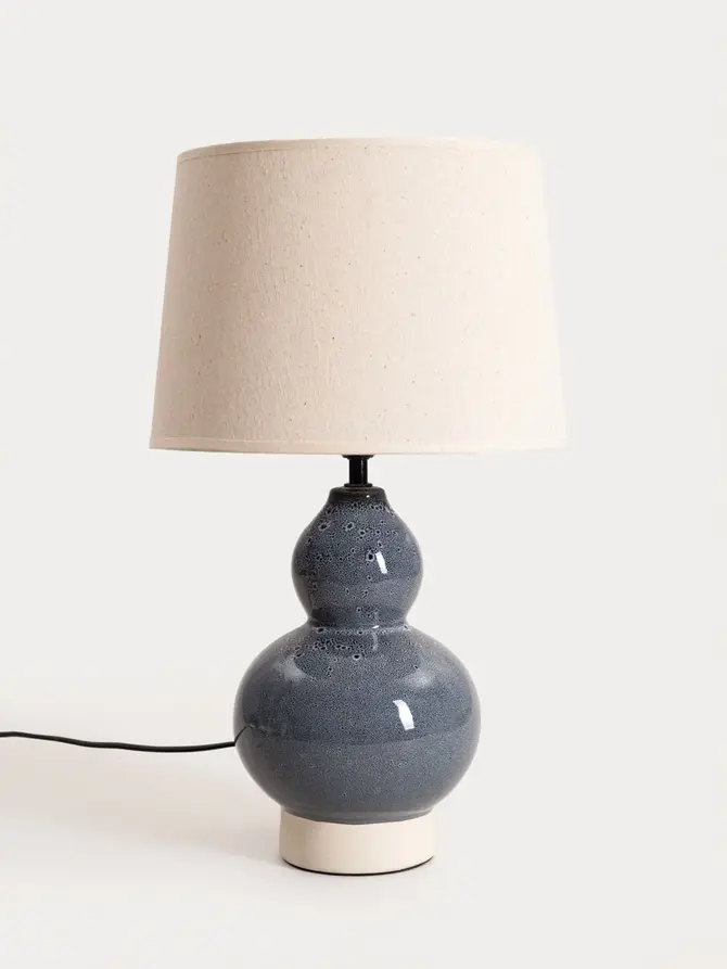 Lampa stołowa GURI ceramiczna 28x28x47 cm