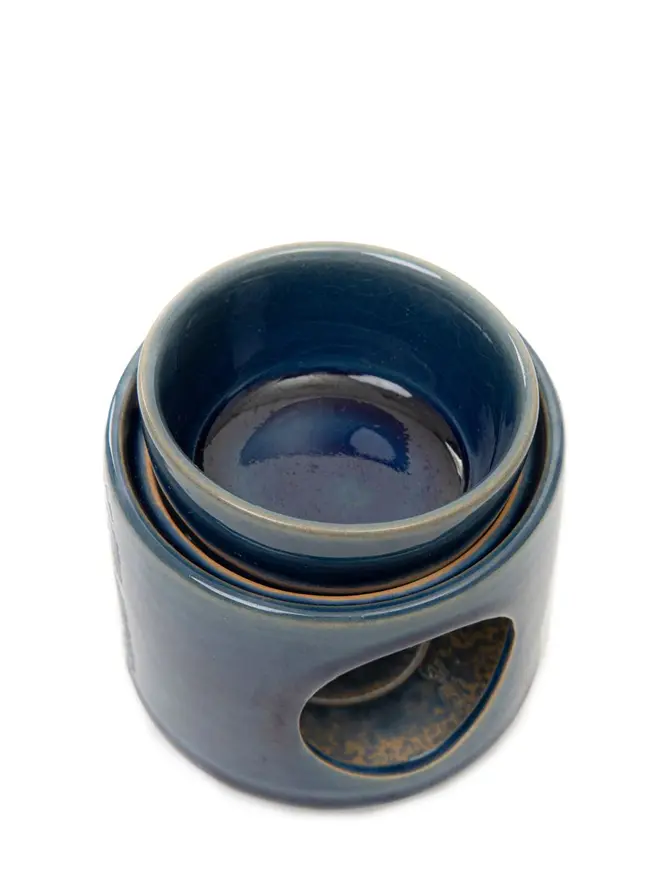 Kominek SOLETO ceramiczny granatowy 9,4x9,6 cm