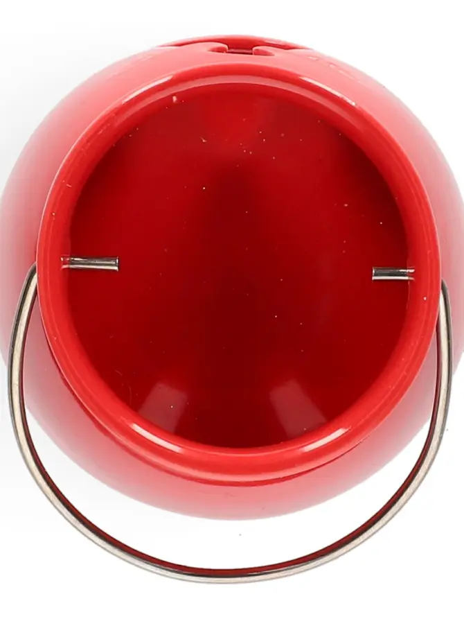 Lampion LANERN z aniołem czerwony 8x8 cm