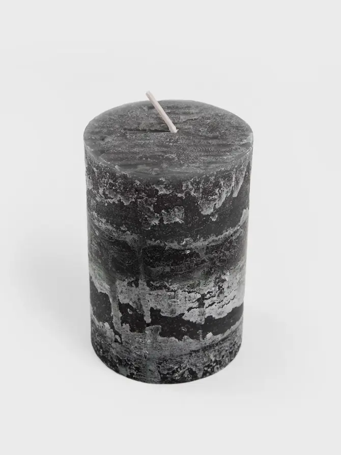 Świeca dekoracyjna RUSTIC czarna 300 G