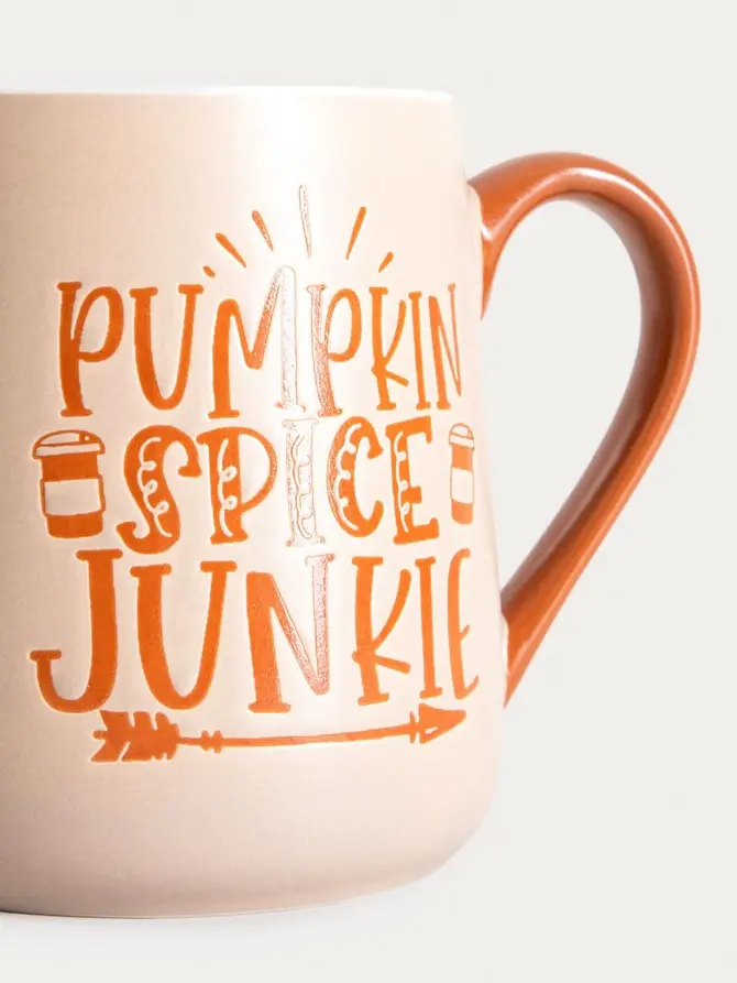 Kubek FALLINO Pumpkin spice junkie kremowy 0,6 l