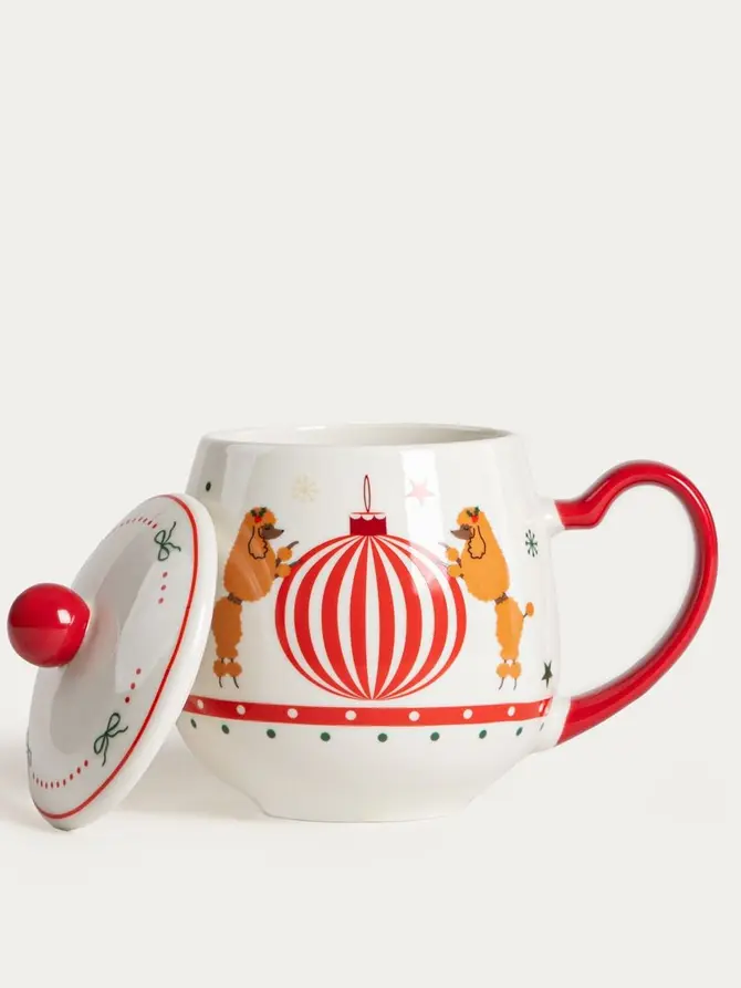 Kubek MURTI porcelanowy z pudlami 0,3 l
