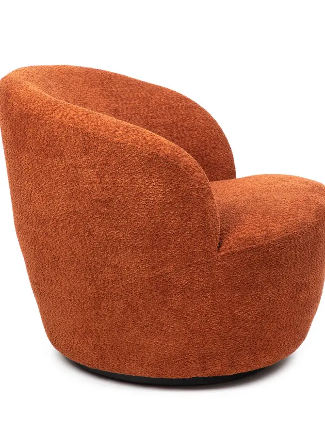 Fotel SVINGEN obrotowy ceglasty 65.5x77x69cm