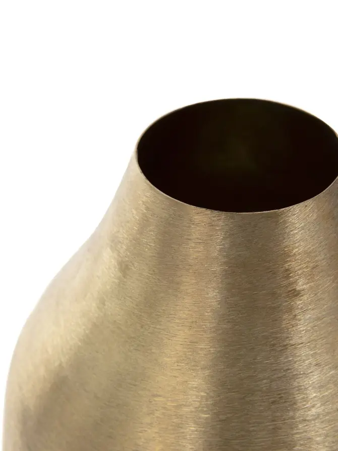 Wazon GIRONA metalowy złoty 15x15x21 cm