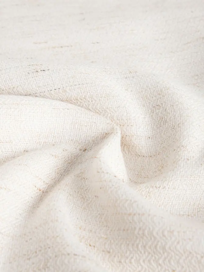 Zasłona ALMIRA beżowa z materiału z efektem lnu 140x250 cm