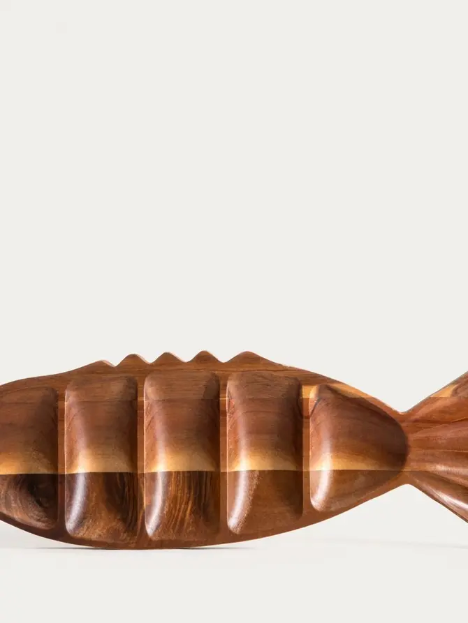 Deska MOOKA do serwowania w kształcie ryby 39,5x14 cm