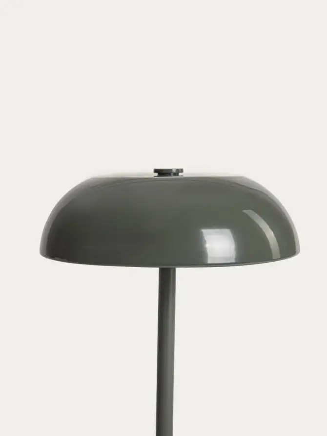 Lampka stołowa PIXEL metalowa zielona 15,5x15,5x20,5 cm